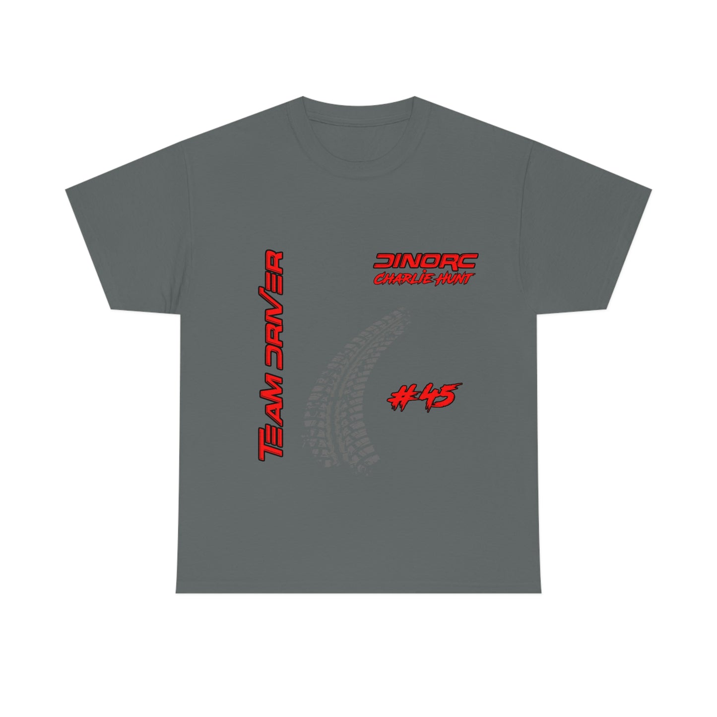 Team Driver Charlie Hunt Front and Back DinoRc Logo T-Shirt S-5x 5 colors