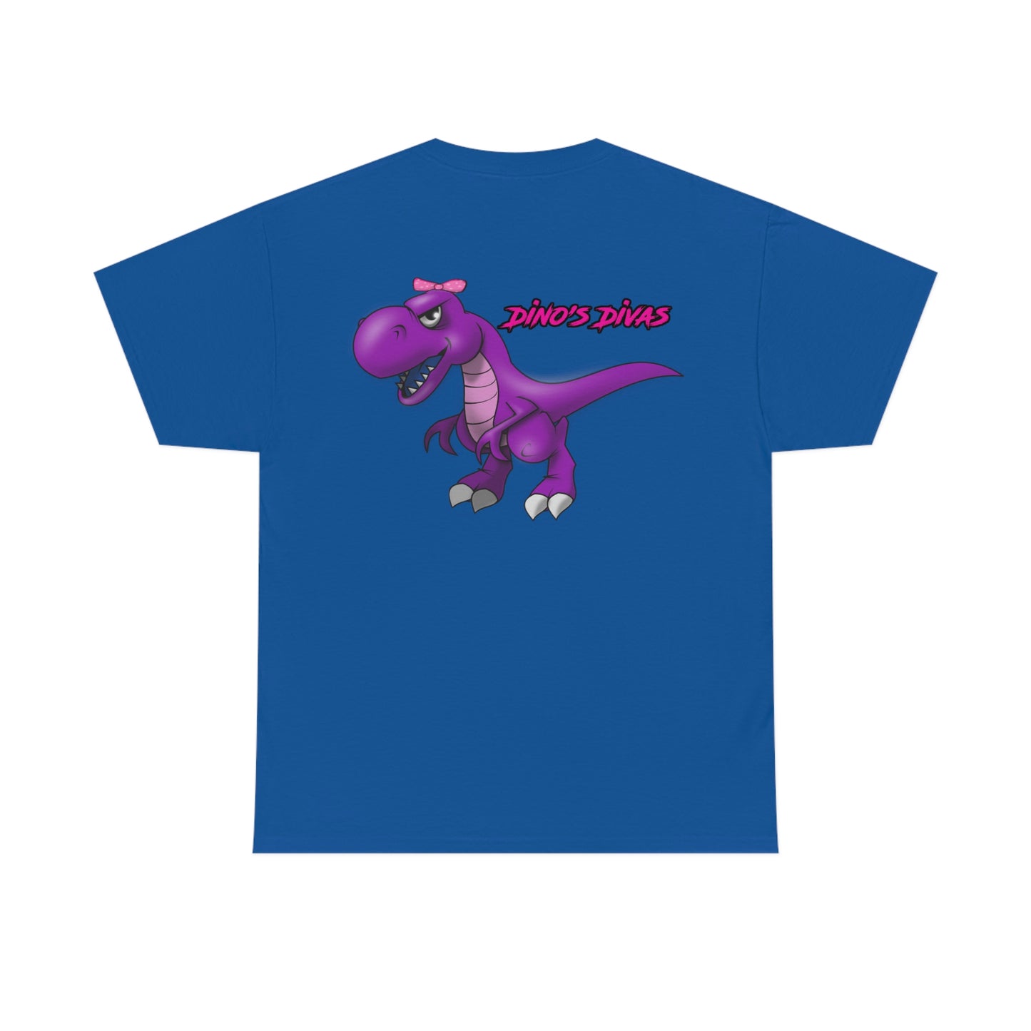 Vertical Team Driver Dino's Divas Front and Back DinoRc Logo T-Shirt S-5x 5 colors