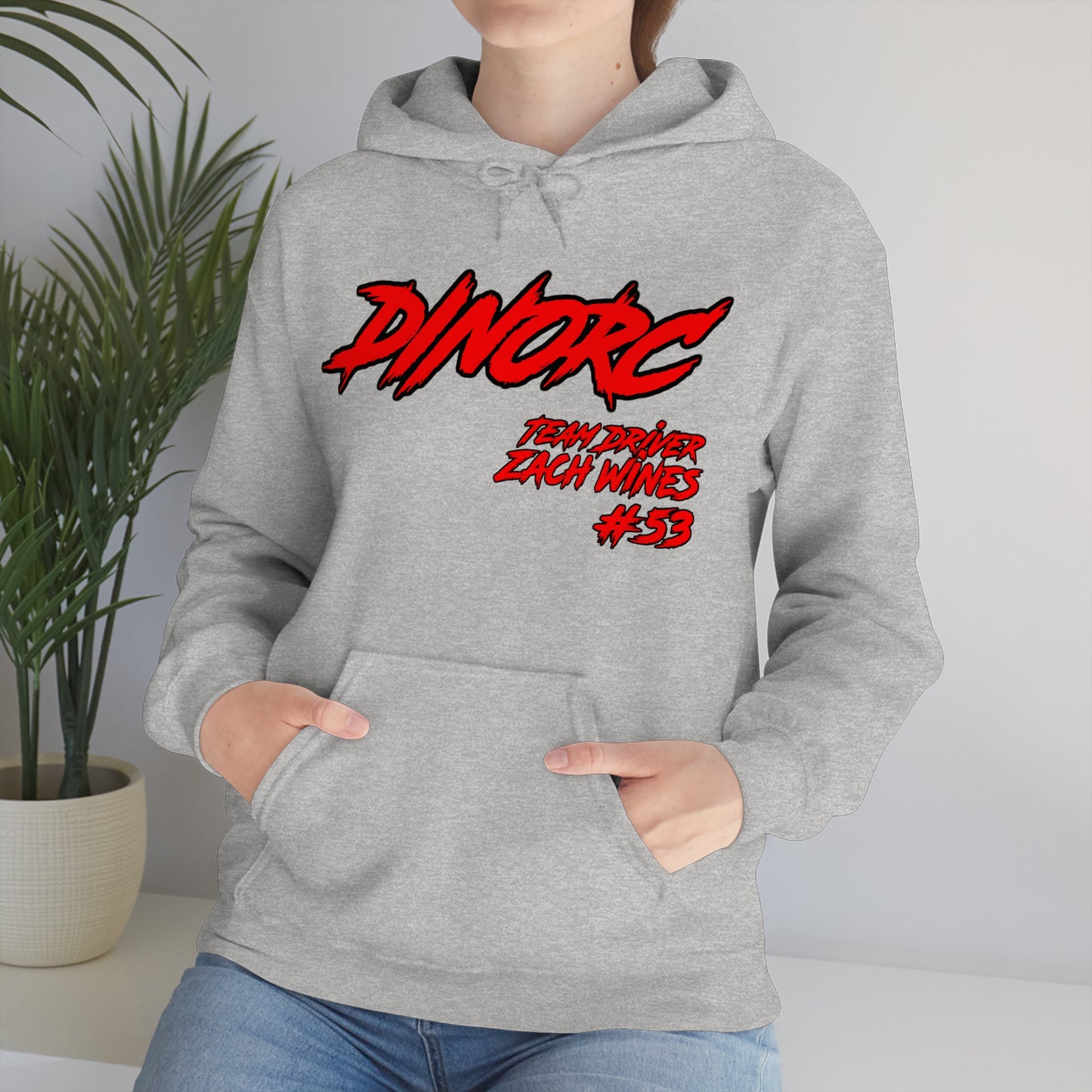 Team Driver Zach Wines DinoRC Logo Hooded Sweatshirt Heavy Blend™ Hooded Sweatshirt