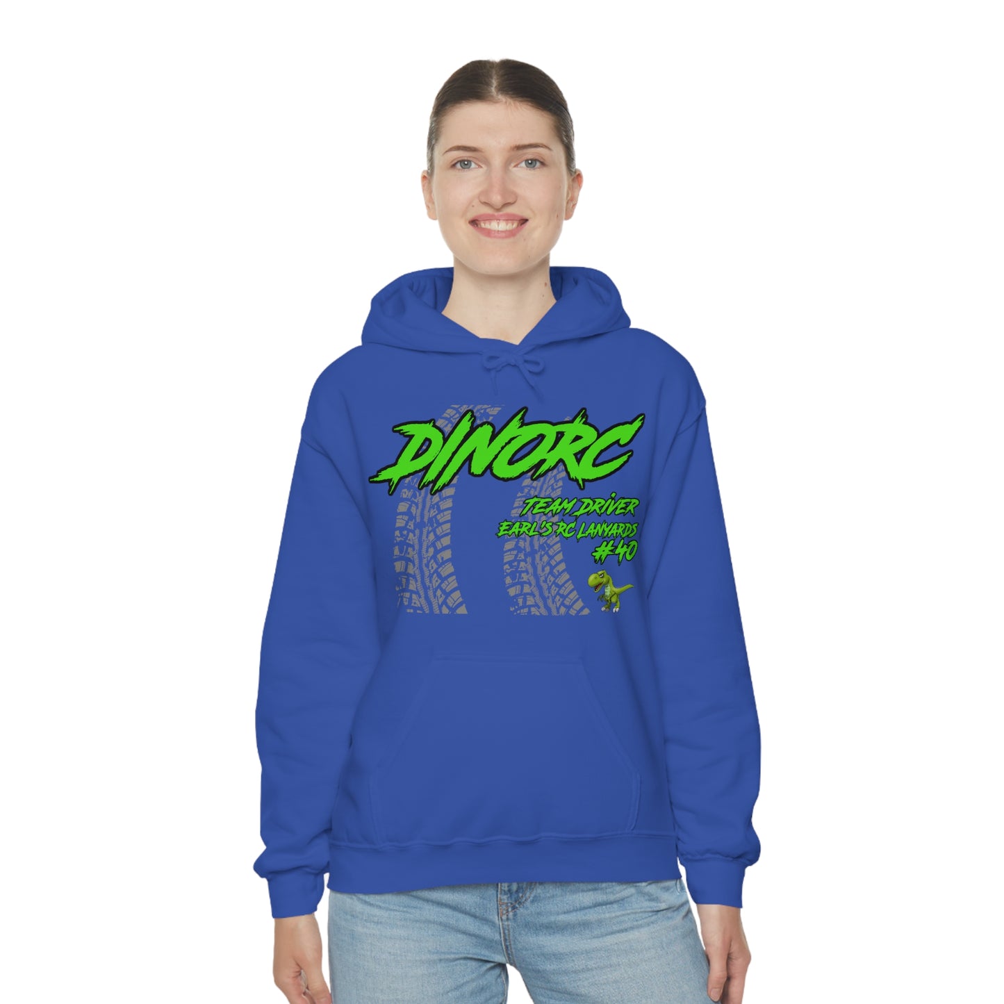 Team Driver Earl's RC Lanyards DinoRC Logo Hooded Sweatshirt Heavy Blend™ Hooded Sweatshirt