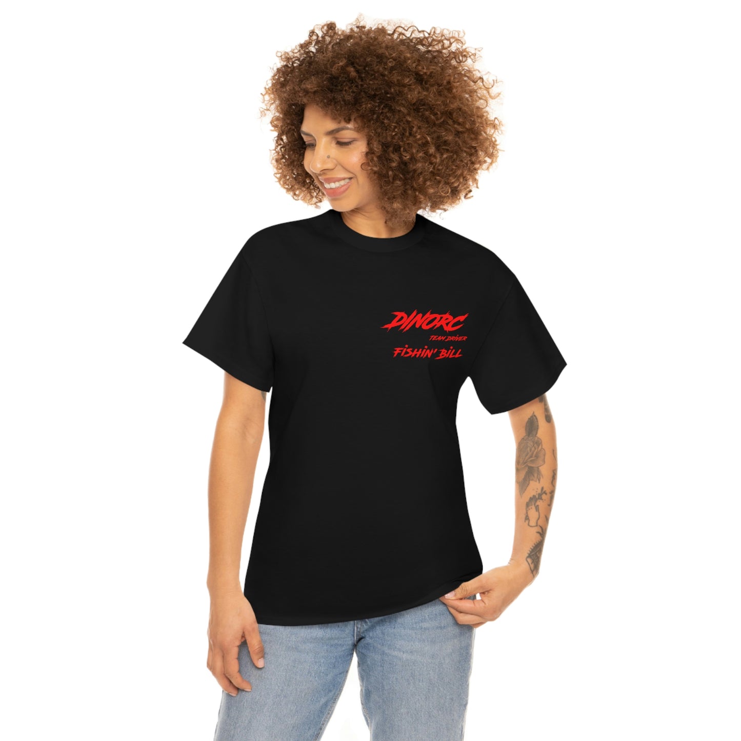 Team Driver Fishin' Bill Front and Back DinoRc Logo T-Shirt S-5x 5 colors