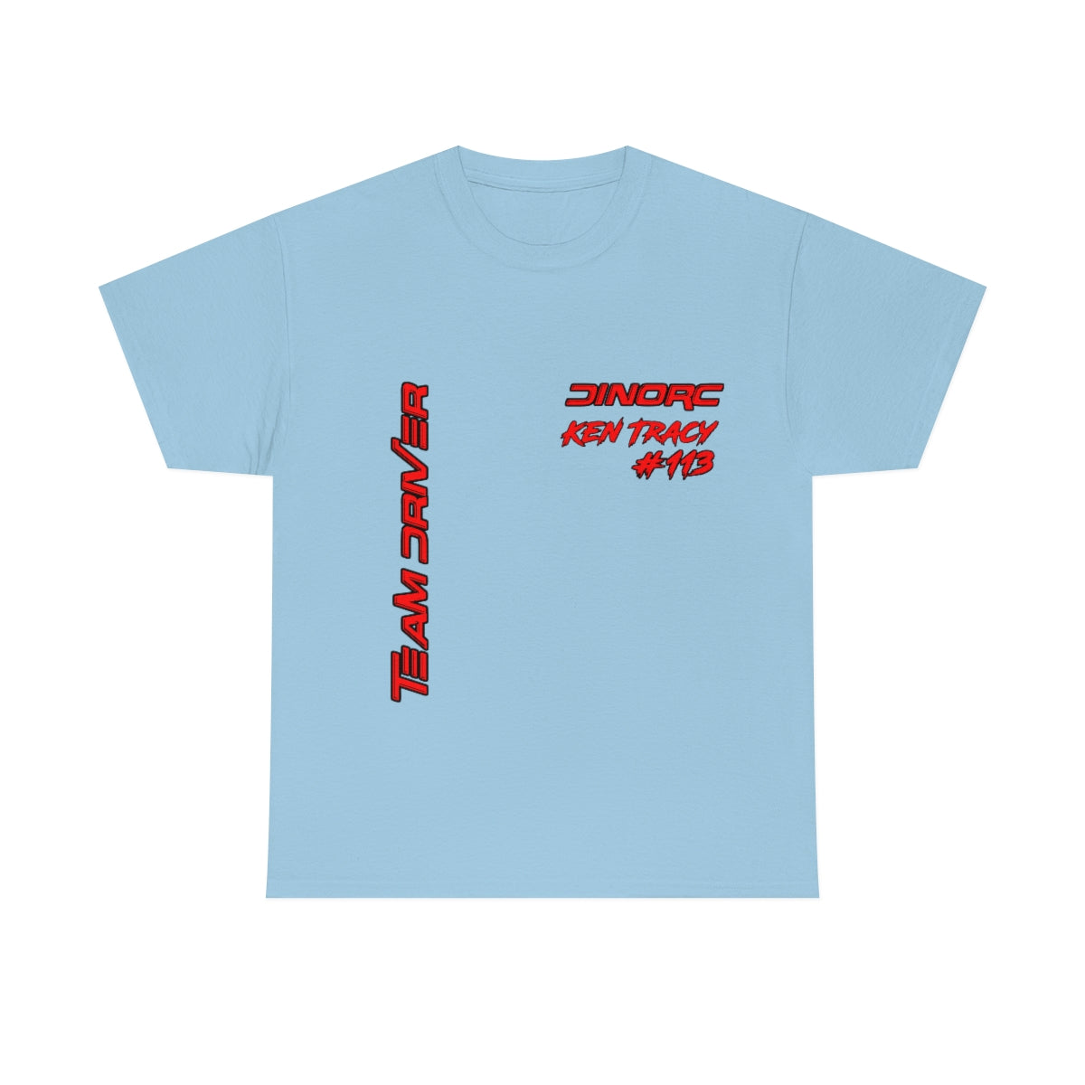 Team Driver Ken Tracy Front and Back DinoRc Logo T-Shirt S-5x 5 colors