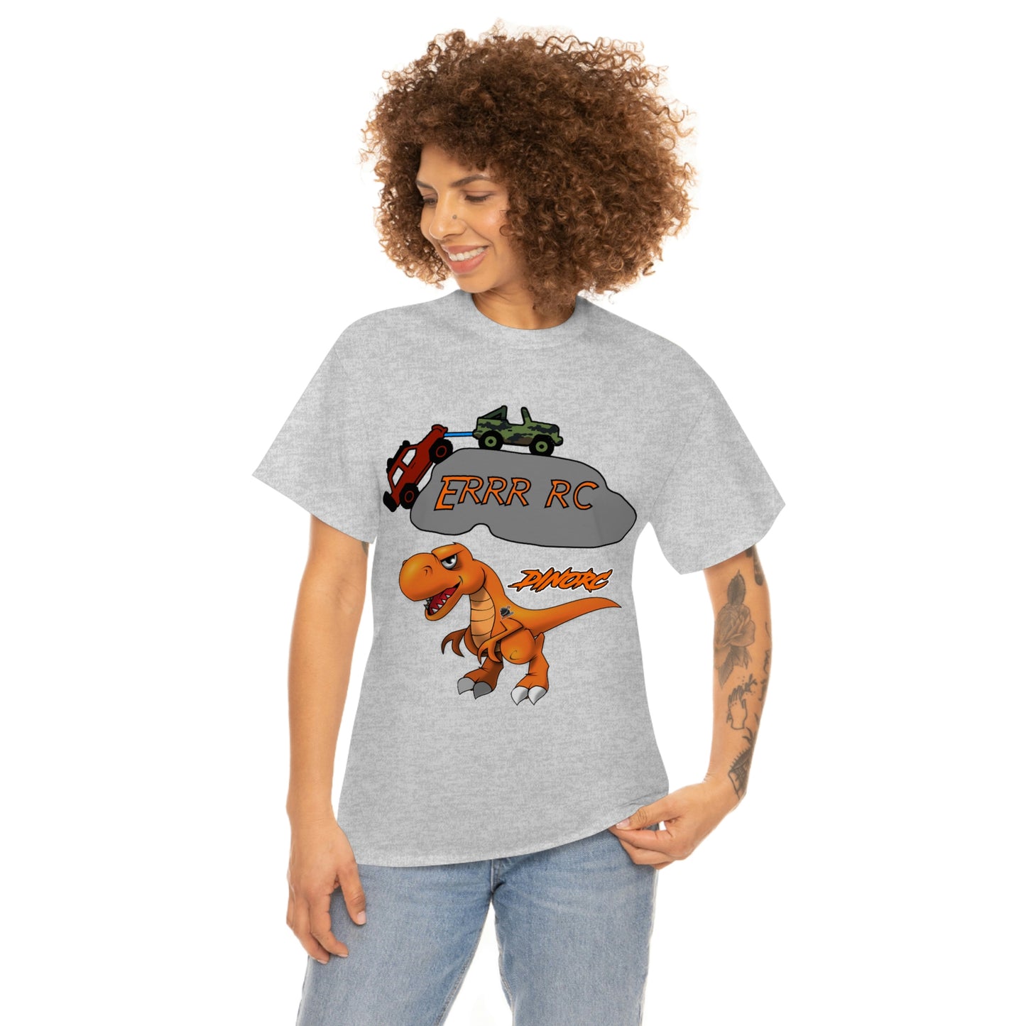 Team Driver Jordan Miller Front and Back DinoRc Logo T-Shirt S-5x 5 colors