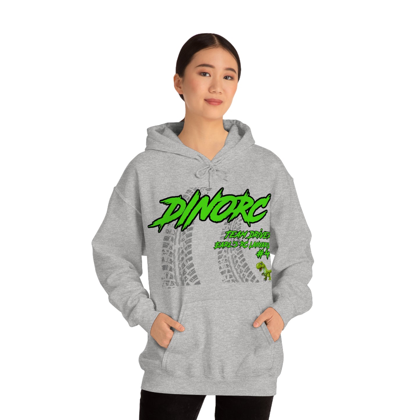 Team Driver Earl's RC Lanyards DinoRC Logo Hooded Sweatshirt Heavy Blend™ Hooded Sweatshirt
