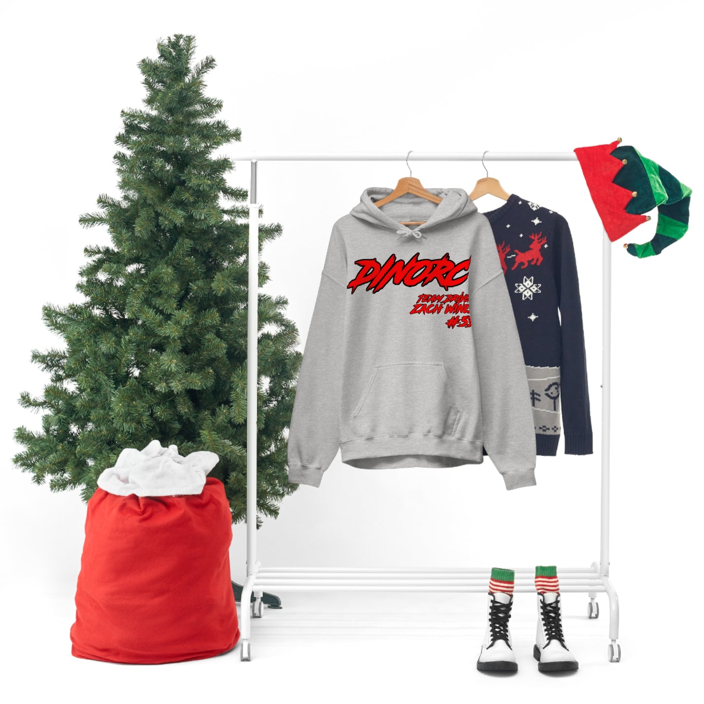 Team Driver Zach Wines DinoRC Logo Hooded Sweatshirt Heavy Blend™ Hooded Sweatshirt