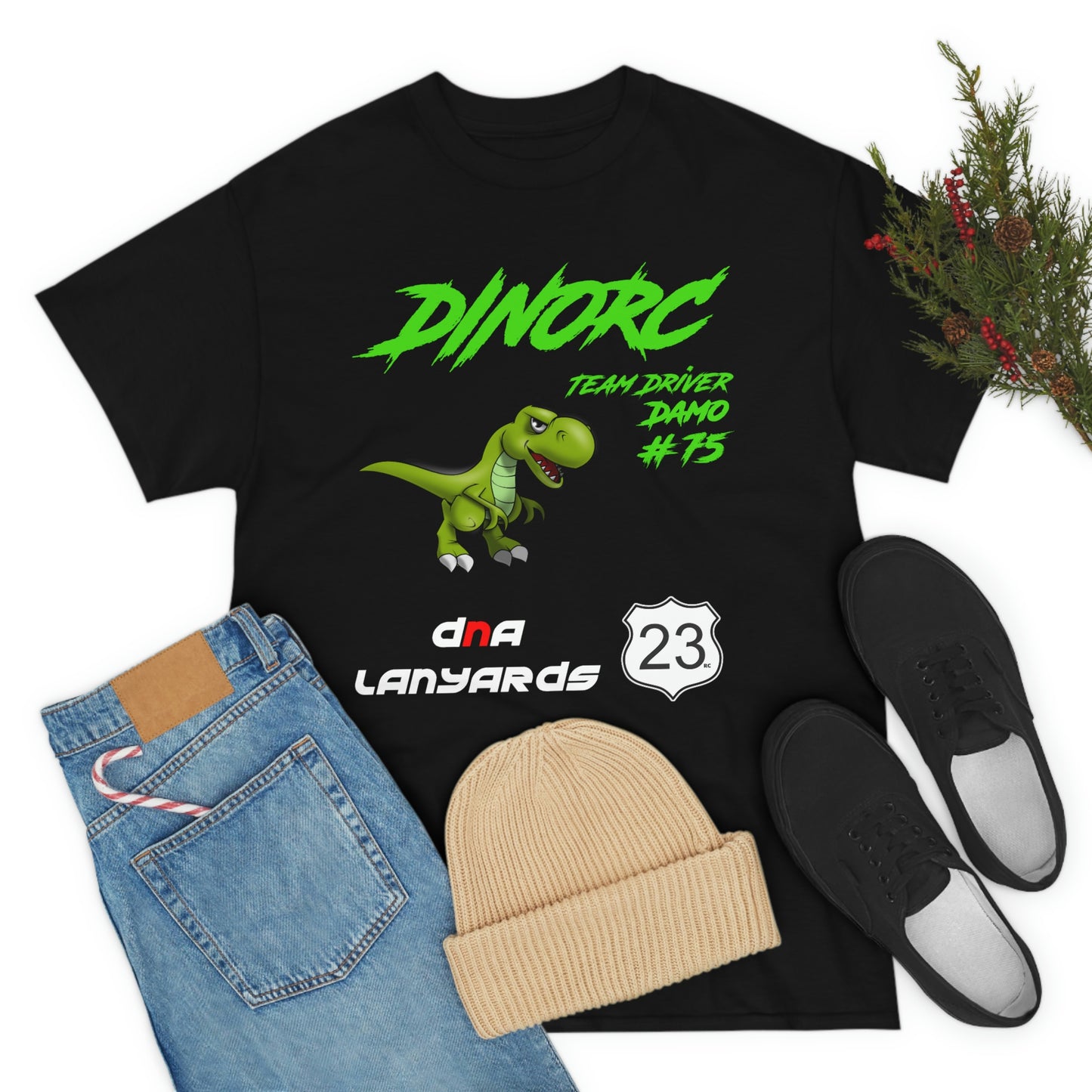 Team Driver DNA Lanyards Front and Back DinoRc Logo T-Shirt S-5x 5 colors