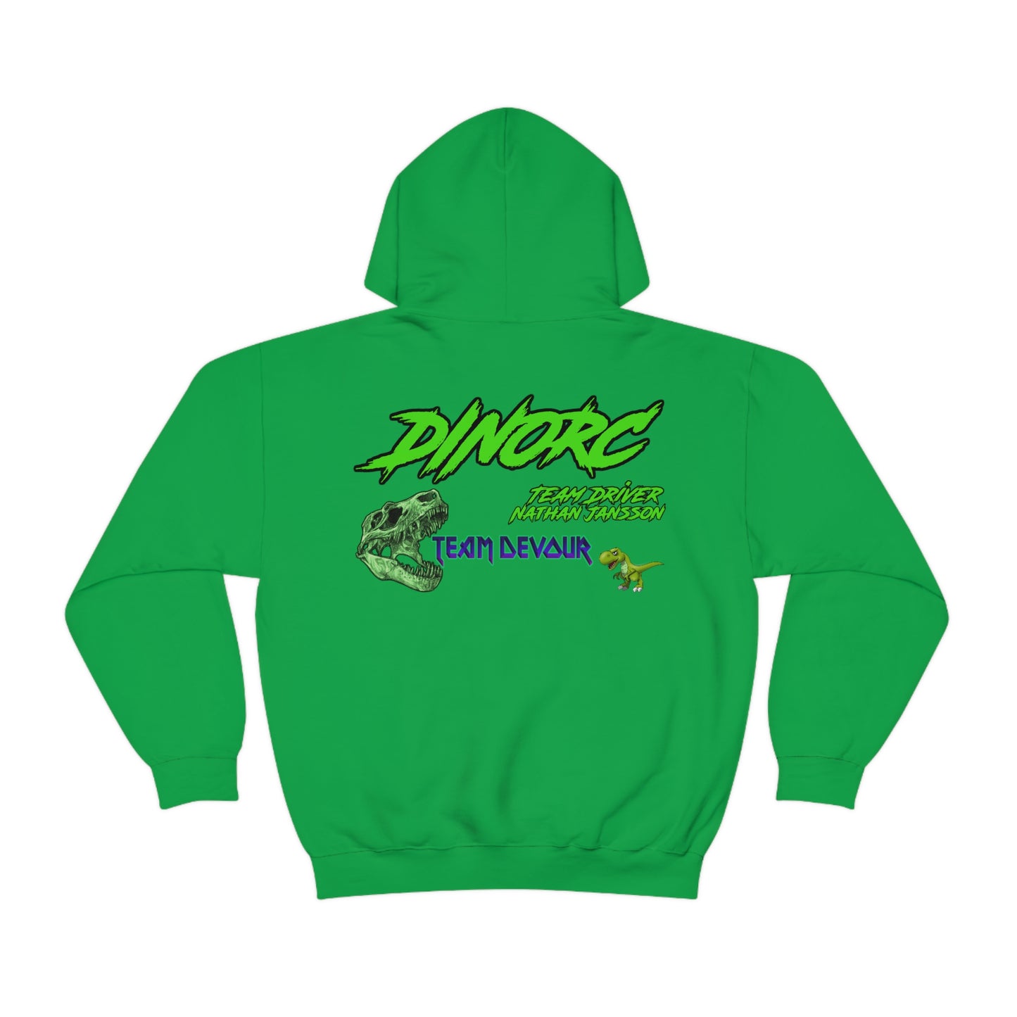 Team Driver Nathan Jansson DinoRC Logo Hooded Sweatshirt Heavy Blend™ Hooded Sweatshirt