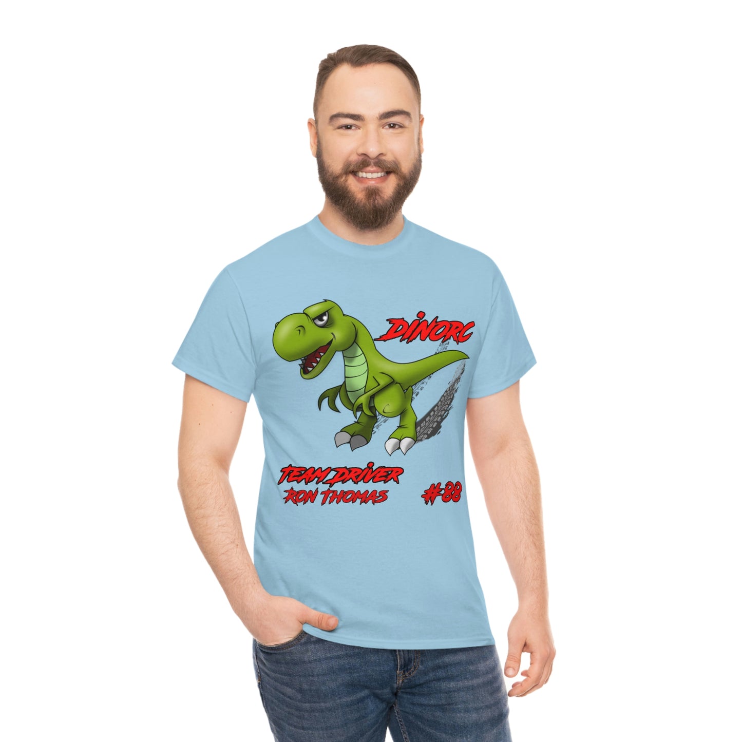 Team Driver Ron Thomas and 30' Ford Coupe Front and Back DinoRc Logo T-Shirt S-5x 5 colors
