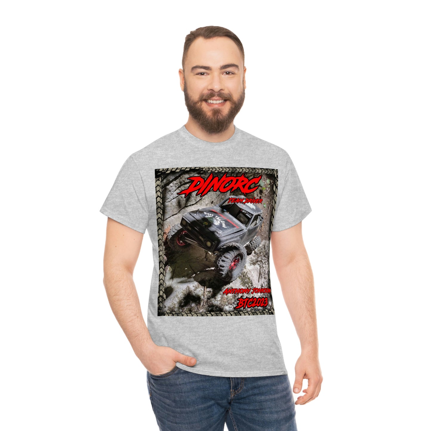 Anthony Johnson T rex DinoRC Team Driver truck logo Front and Back DinoRc Logo T-Shirt S-5x 5 colors