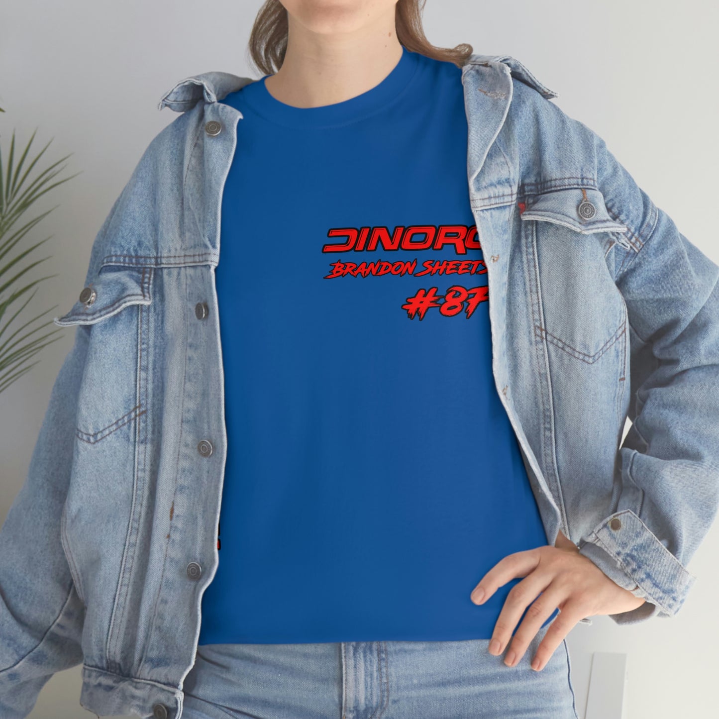 Vertical Team Driver Brandon Sheets Front and Back DinoRc Logo T-Shirt S-5x 5 colors