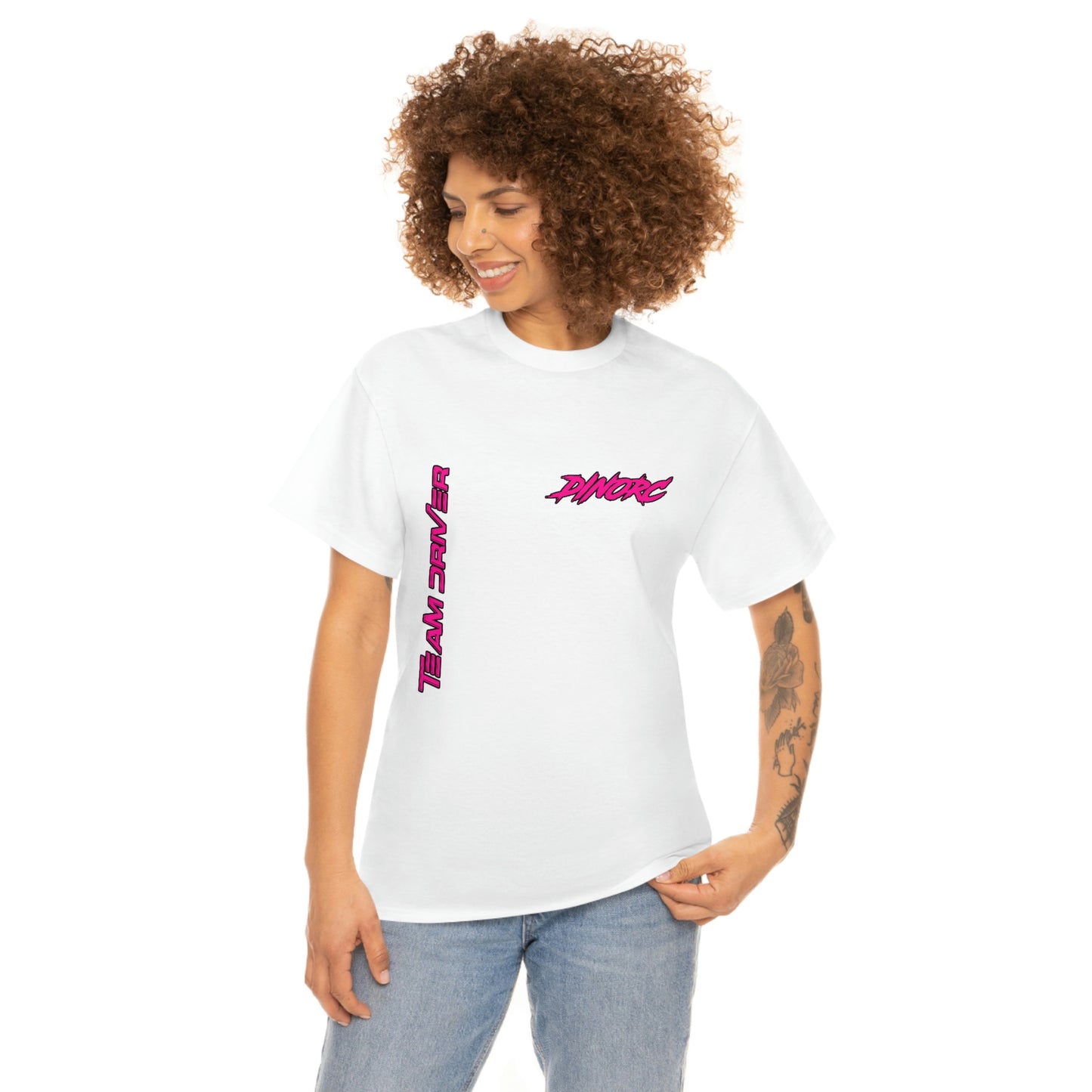Vertical Team Driver Dino's Divas Front and Back DinoRc Logo T-Shirt S-5x 5 colors