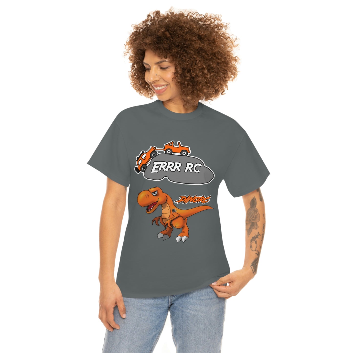 Team Driver Jordan Miller ERRR RC Front and Back DinoRc Logo T-Shirt S-5x 5 colors