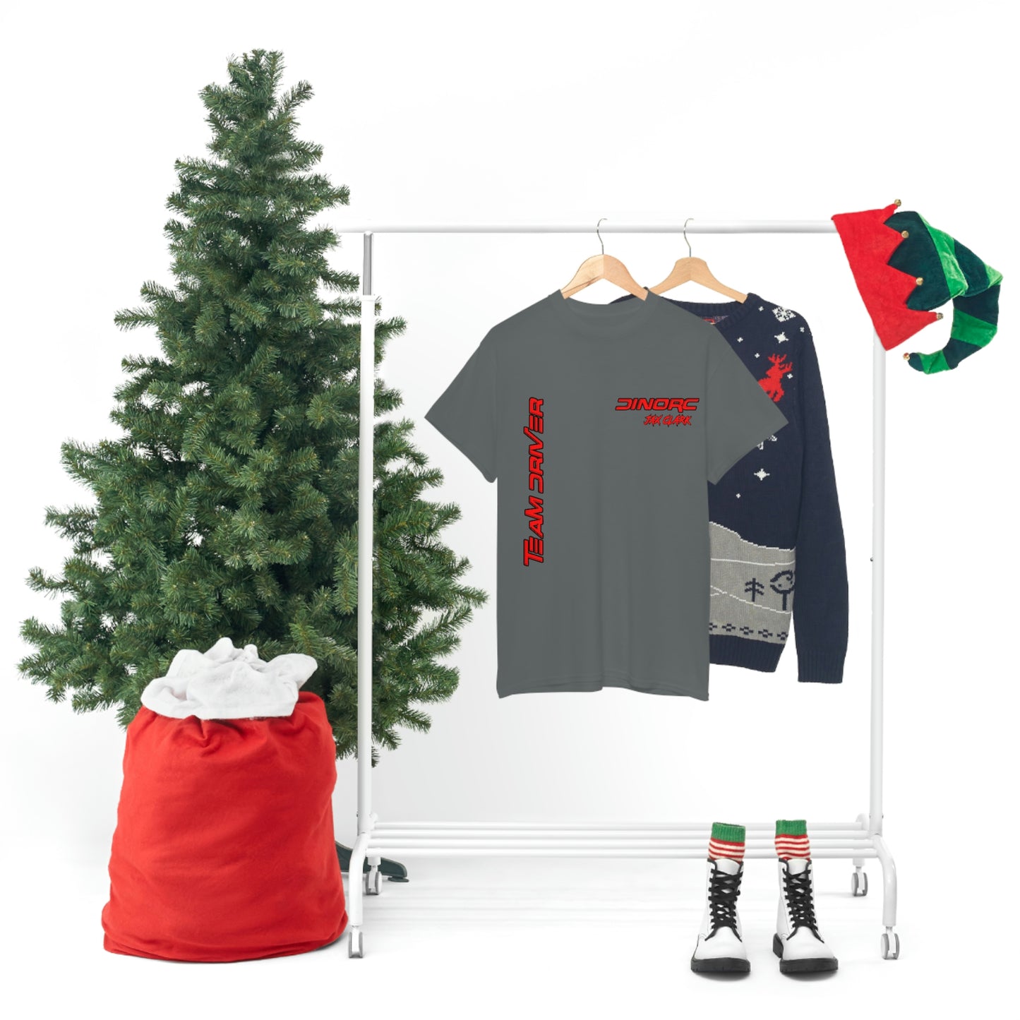 Team Driver Jax Clark Front and Back DinoRc Logo T-Shirt S-5x 5 colors