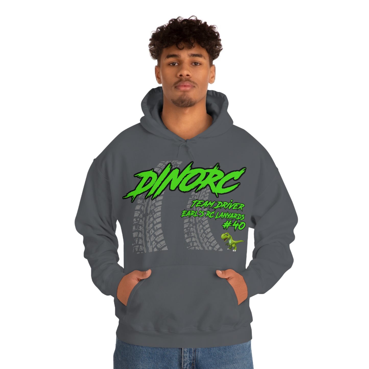 Team Driver Earl's RC Lanyards DinoRC Logo Hooded Sweatshirt Heavy Blend™ Hooded Sweatshirt