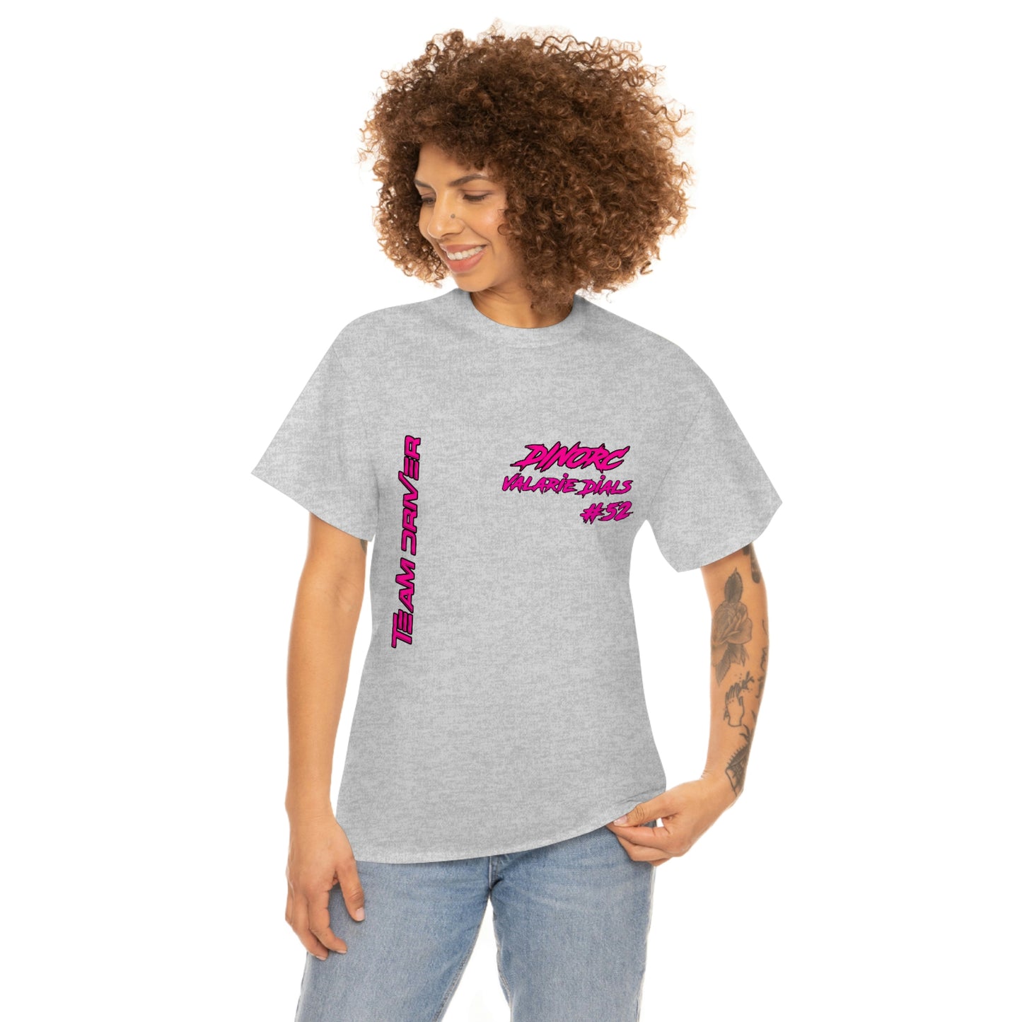 Team Driver Valarie Dials Dino's Divas Front and Back DinoRc Logo T-Shirt S-5x 5 colors