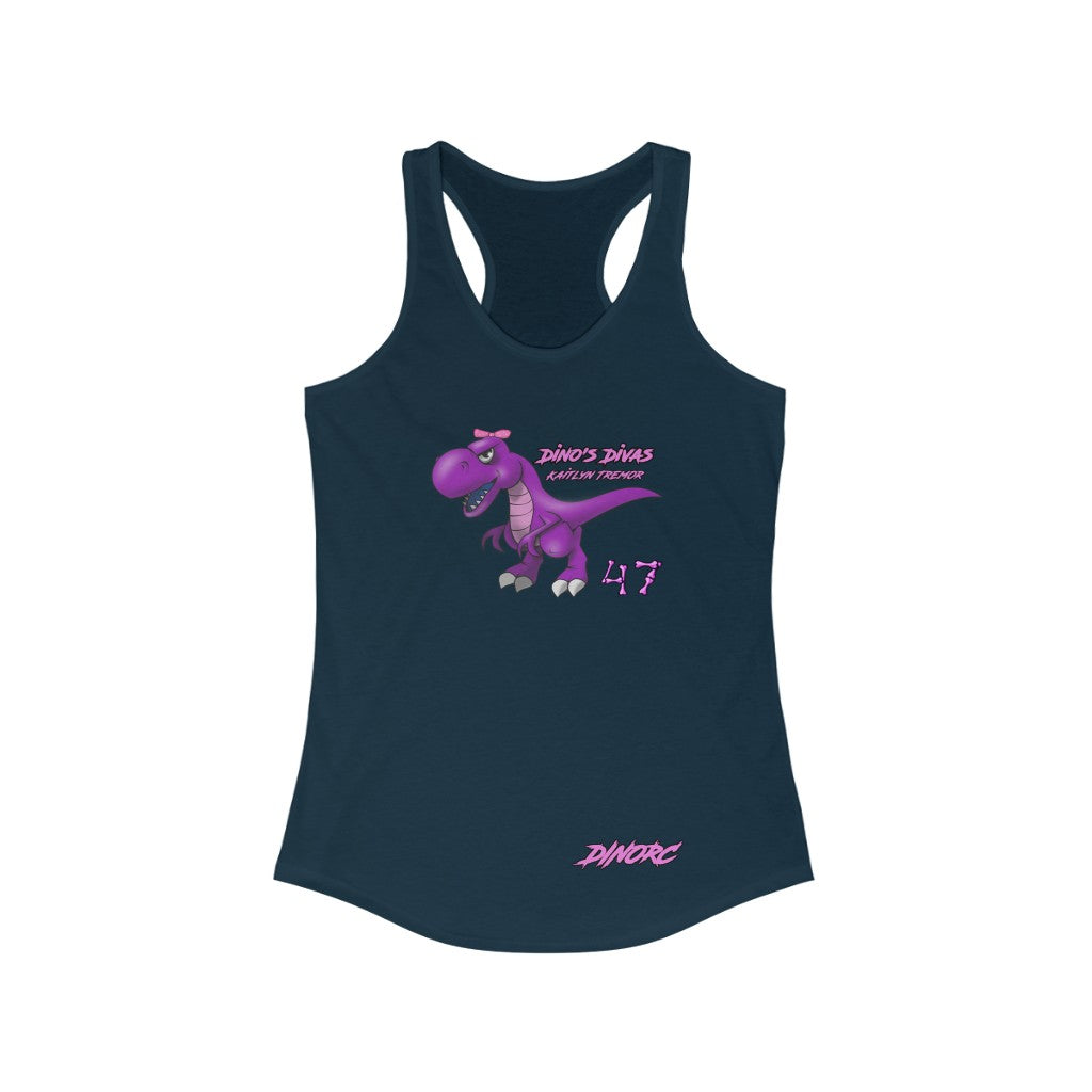 Kaitlyn Tremor Dino's Divas DinoRC Logo Women's Ideal Racerback Tank