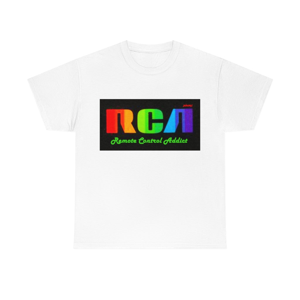 RCA Remote Control Addict DinoRc Logo T-Shirt S-5x Black White Green Blue Red