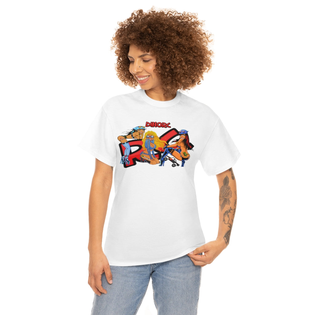 RC Girls With DinoRc Logo T-Shirt S-5x Black White Green Blue Red