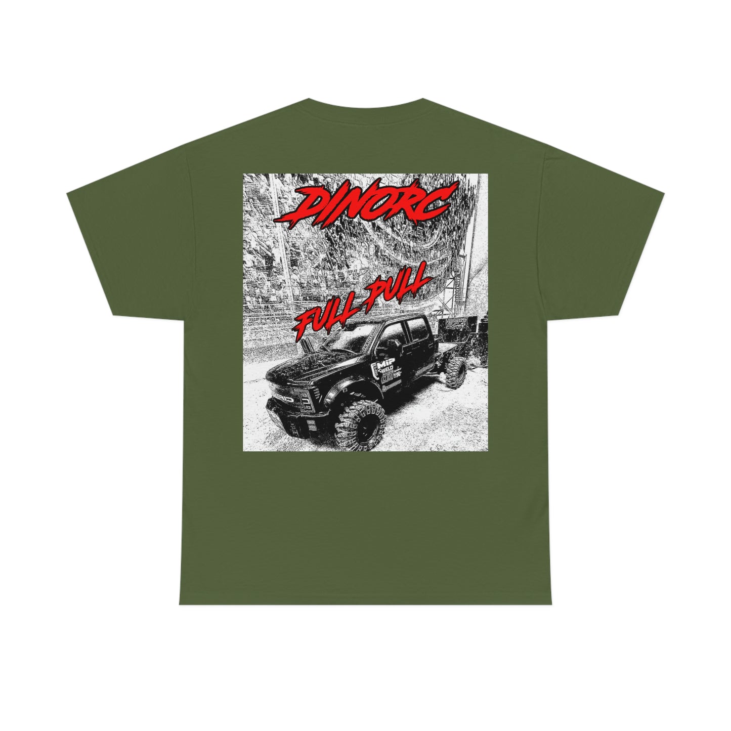 FULL PULL DinoRc Logo front back T-Shirt S-5x