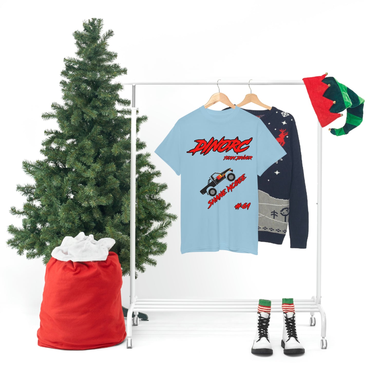 Team Driver Shane Mcgee truck logo Front and Back DinoRc Logo T-Shirt S-5x 5 colors