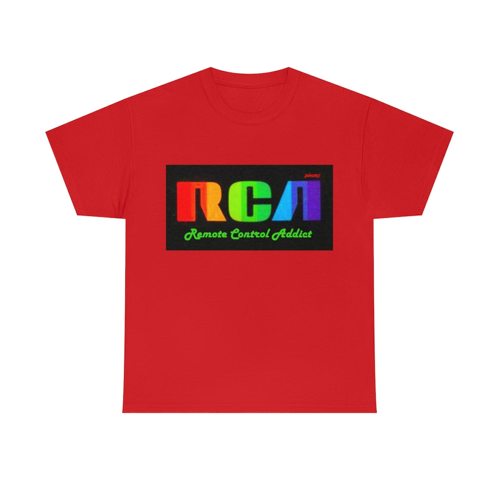 RCA Remote Control Addict DinoRc Logo T-Shirt S-5x Black White Green Blue Red