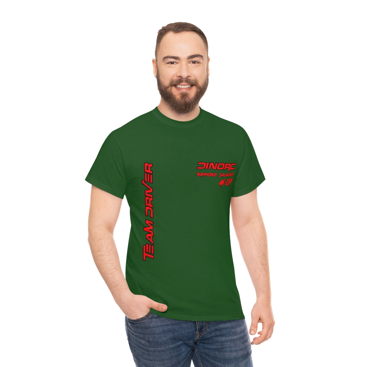 Team Driver Raymond Salgado Front and Back DinoRc Logo T-Shirt S-5x 5 colors