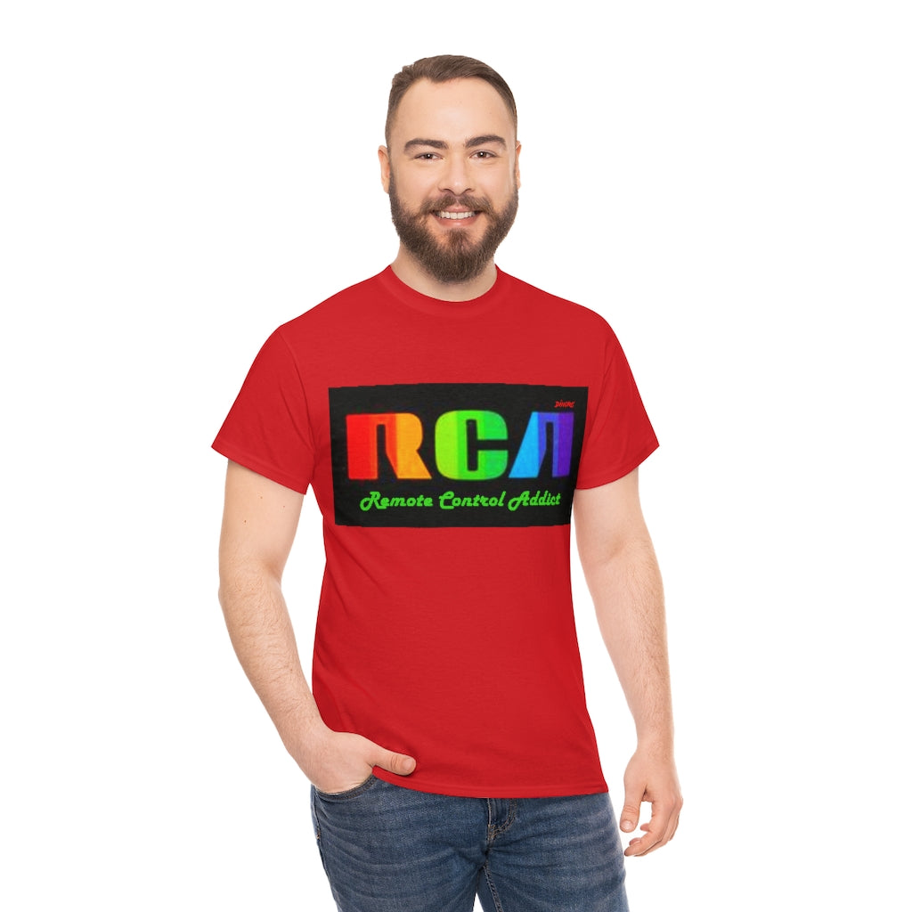 RCA Remote Control Addict DinoRc Logo T-Shirt S-5x Black White Green Blue Red