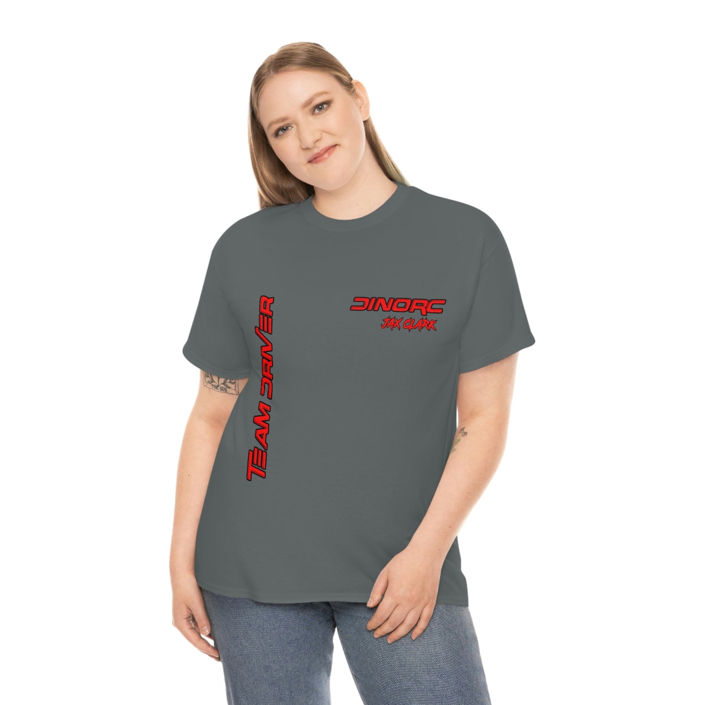 Team Driver Jax Clark Front and Back DinoRc Logo T-Shirt S-5x 5 colors