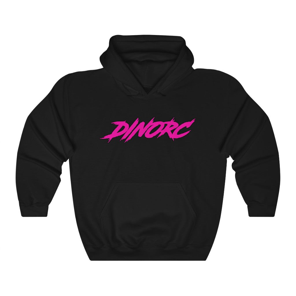 Dino's Diva Hearts #90 front back Heavy Blend™ Hooded Sweatshirt