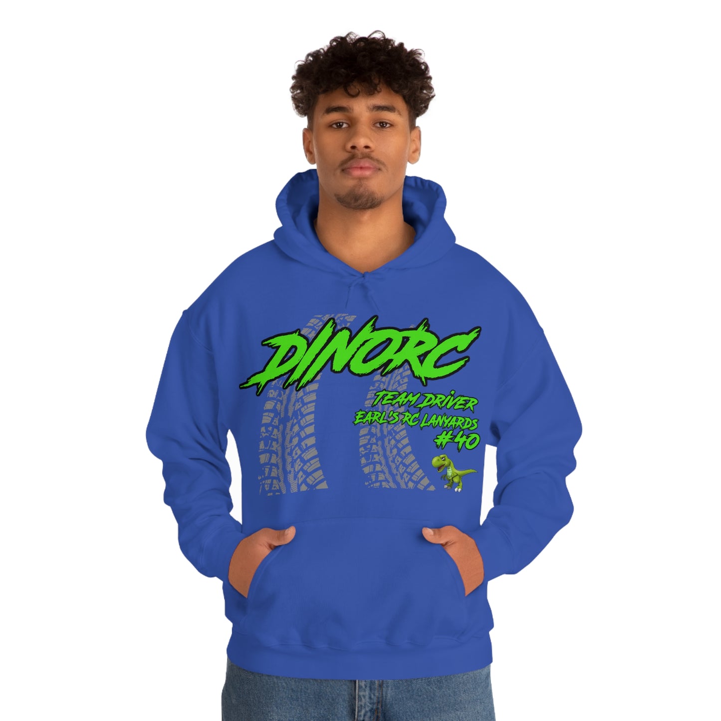 Team Driver Earl's RC Lanyards DinoRC Logo Hooded Sweatshirt Heavy Blend™ Hooded Sweatshirt