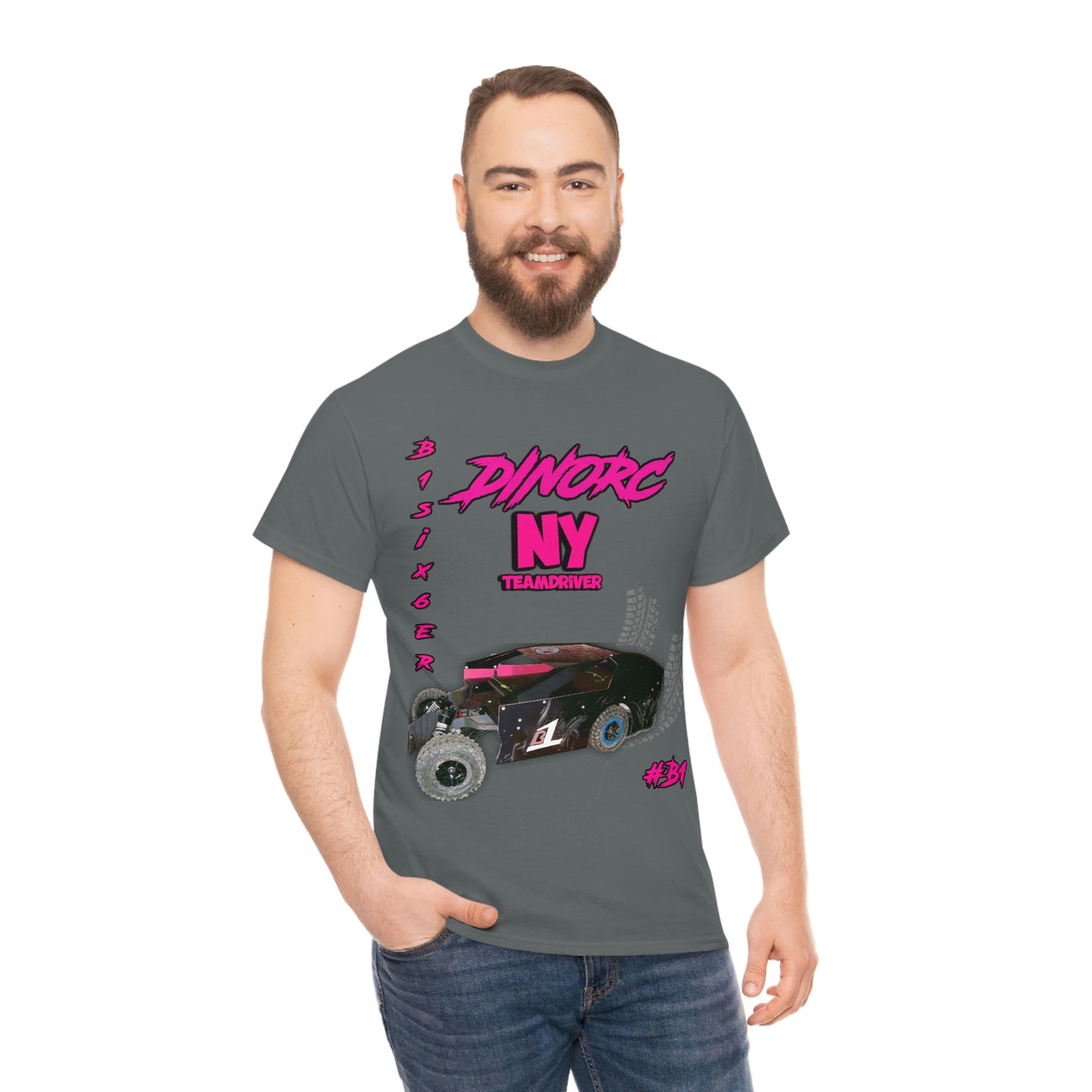 Team Driver Cherry Cherokee Front and Back DinoRc Logo T-Shirt S-5x 5 colors