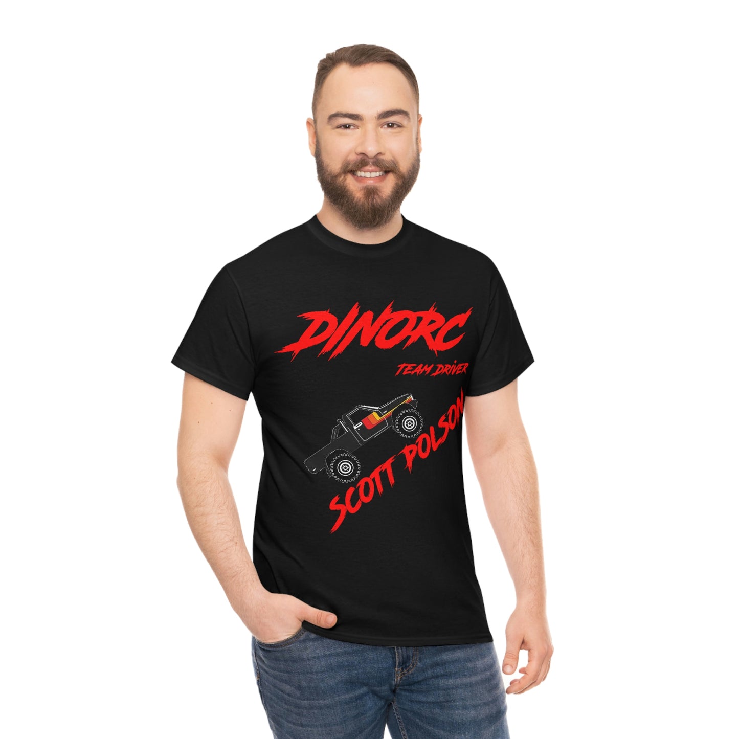 Team Driver Scott Polson truck logo Front and Back DinoRc Logo T-Shirt S-5x 5 colors