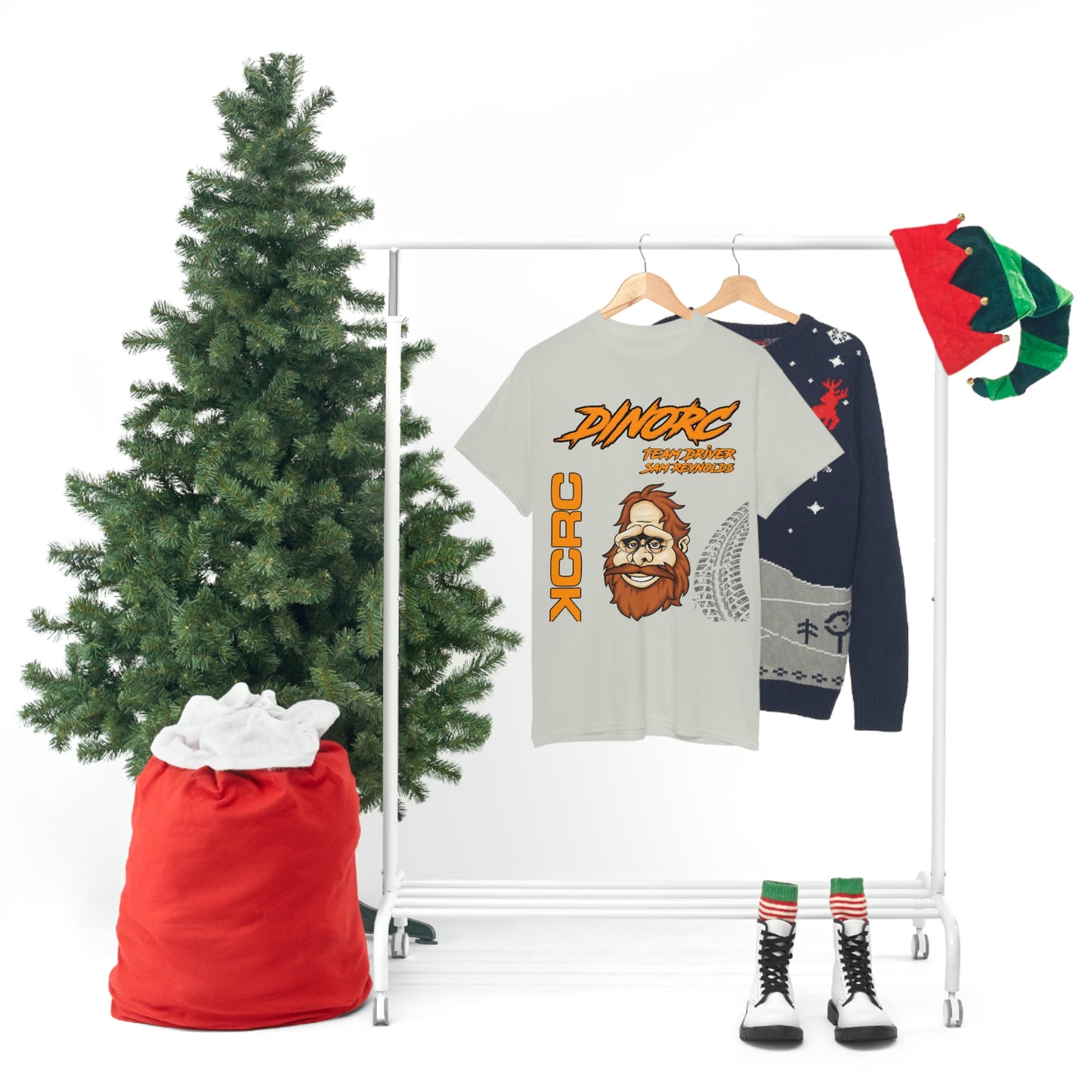 Team Driver Sam Reynolds Front and Back DinoRc Logo T-Shirt S-5x 5 colors