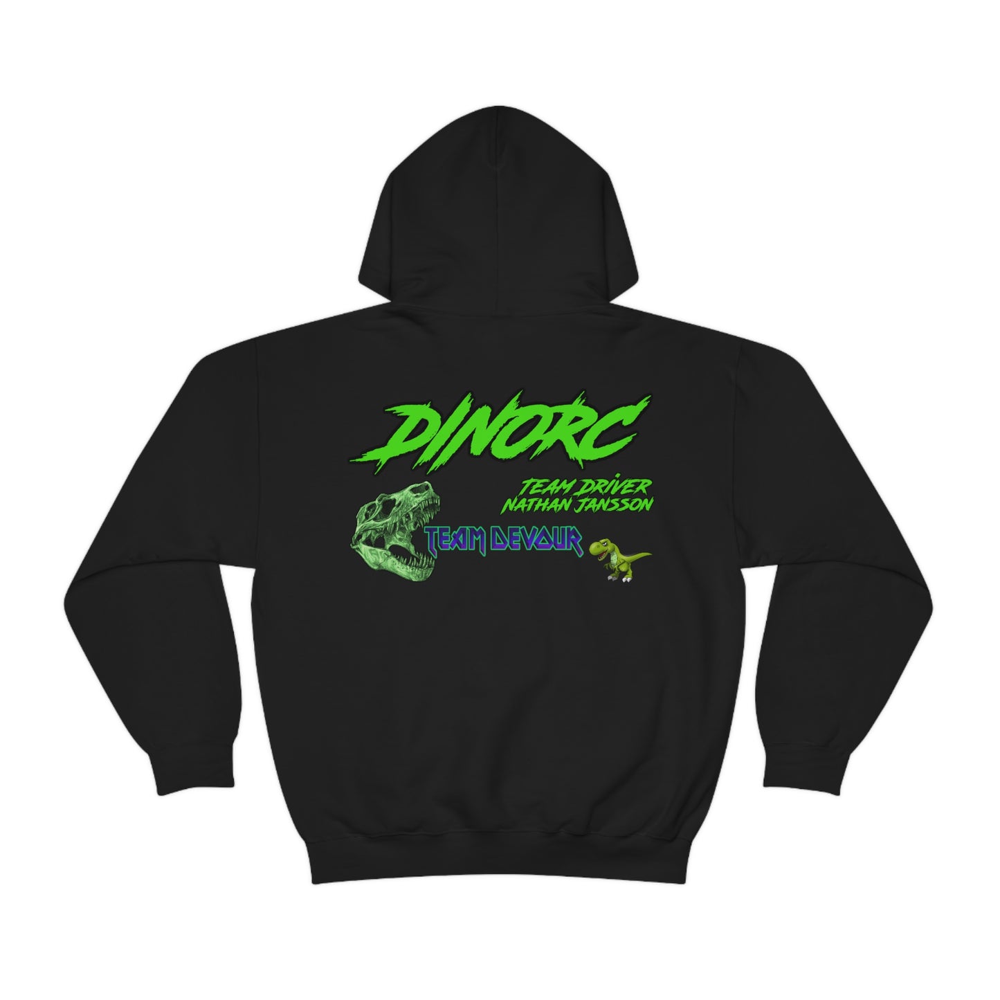 Team Driver Nathan Jansson DinoRC Logo Hooded Sweatshirt Heavy Blend™ Hooded Sweatshirt