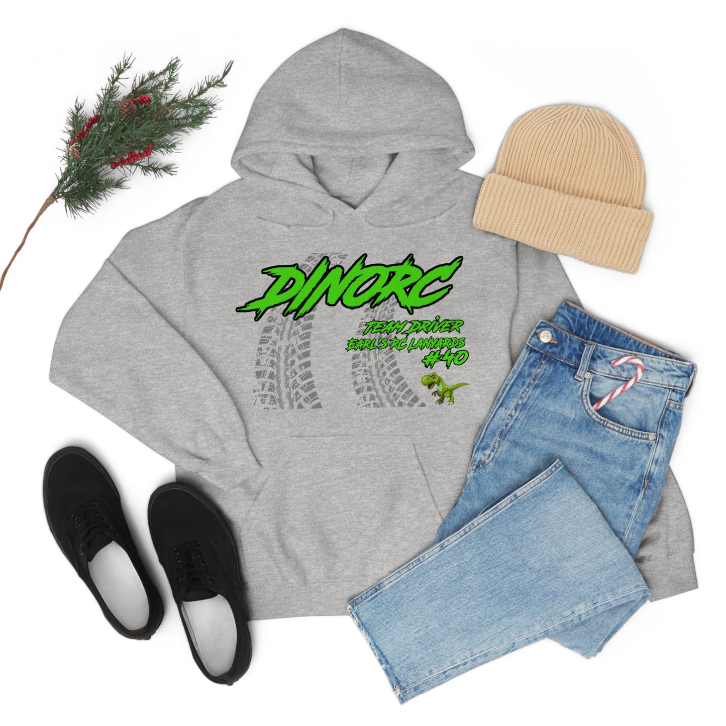 Team Driver Earl's RC Lanyards DinoRC Logo Hooded Sweatshirt Heavy Blend™ Hooded Sweatshirt