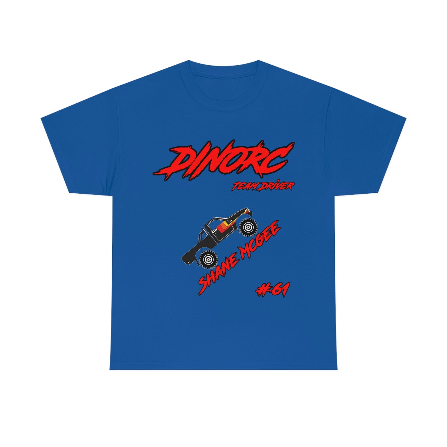 Team Driver Shane Mcgee truck logo Front and Back DinoRc Logo T-Shirt S-5x 5 colors