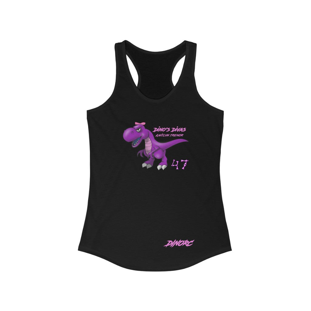 Kaitlyn Tremor Dino's Divas DinoRC Logo Women's Ideal Racerback Tank
