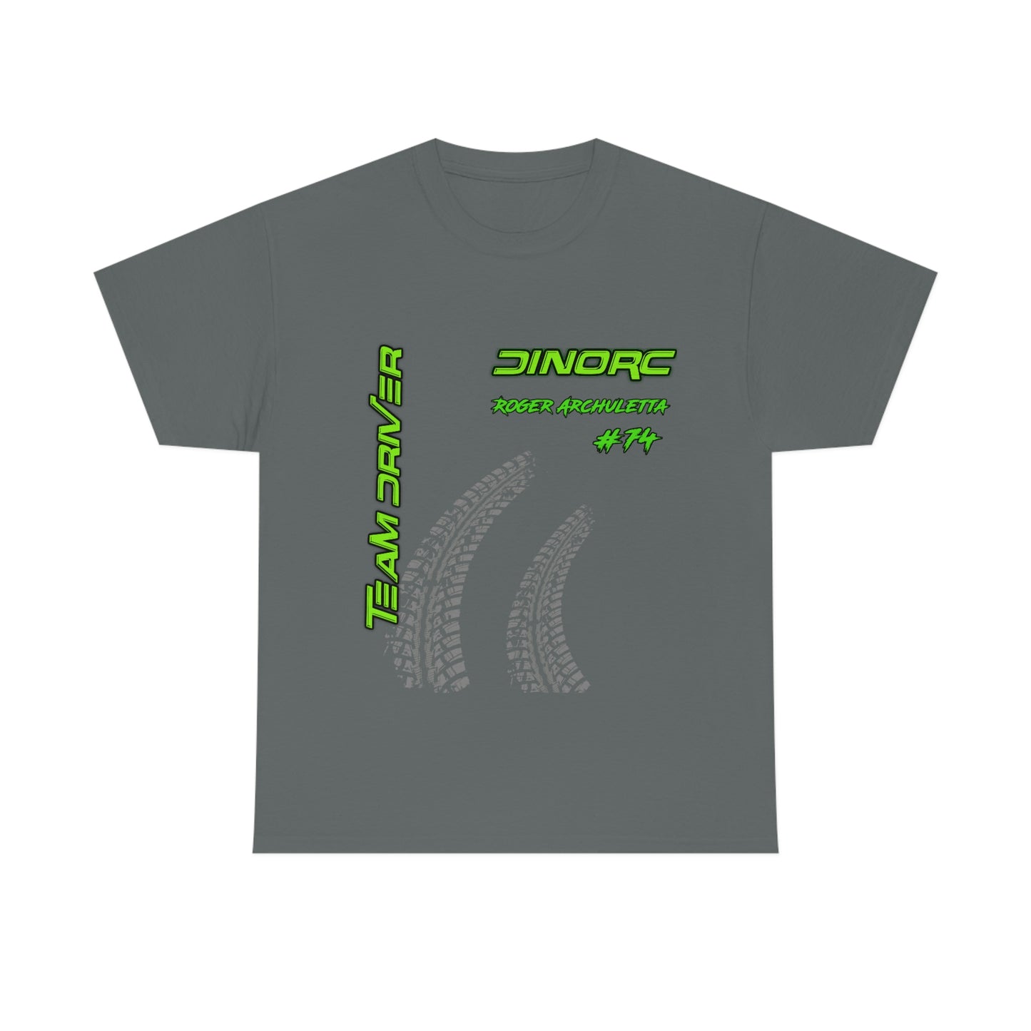 Team Driver Roger Archuletta Front and Back DinoRc Logo T-Shirt S-5x 5 colors