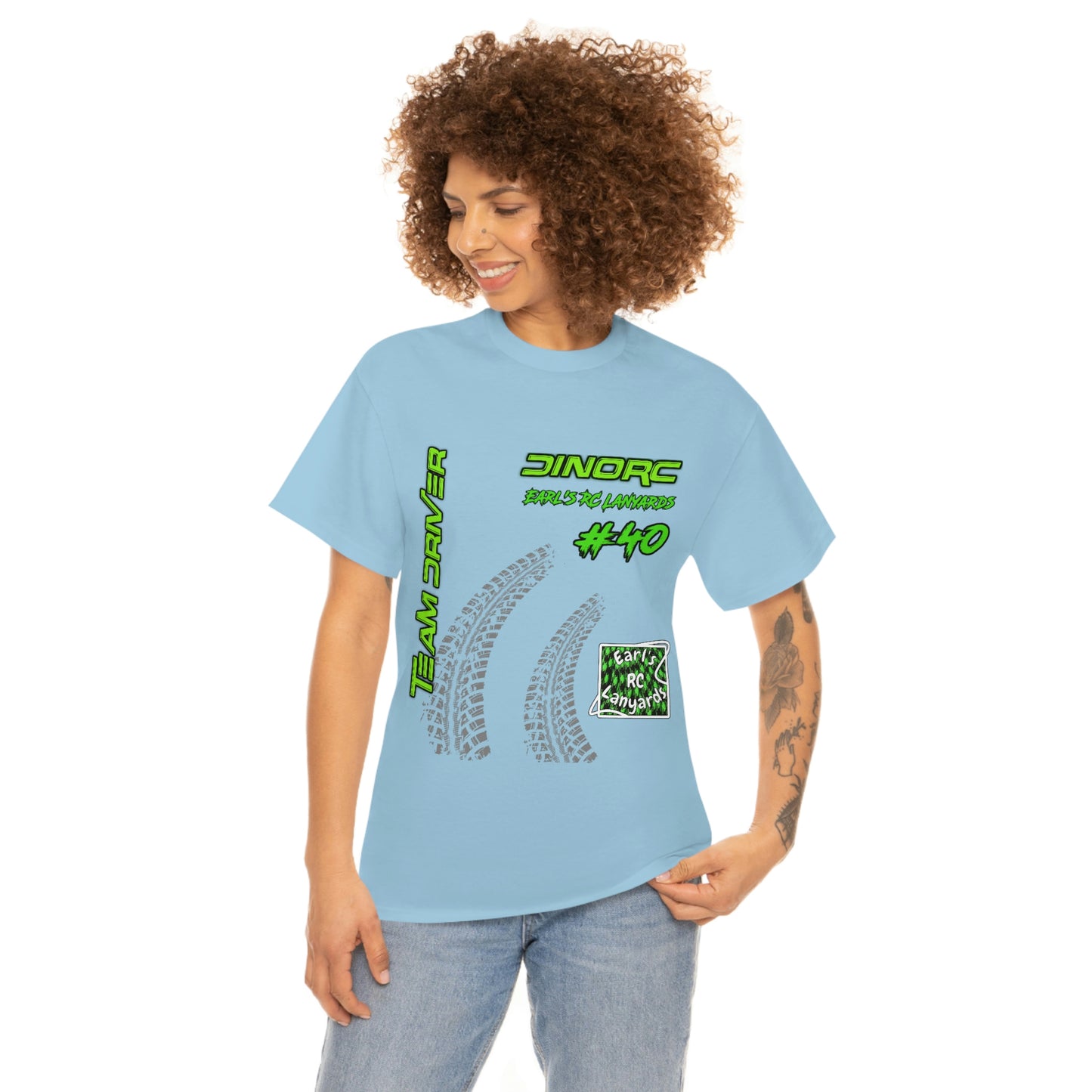 Team Driver Earl's RC Lanyards Front and Back DinoRc Logo T-Shirt S-5x 5 colors