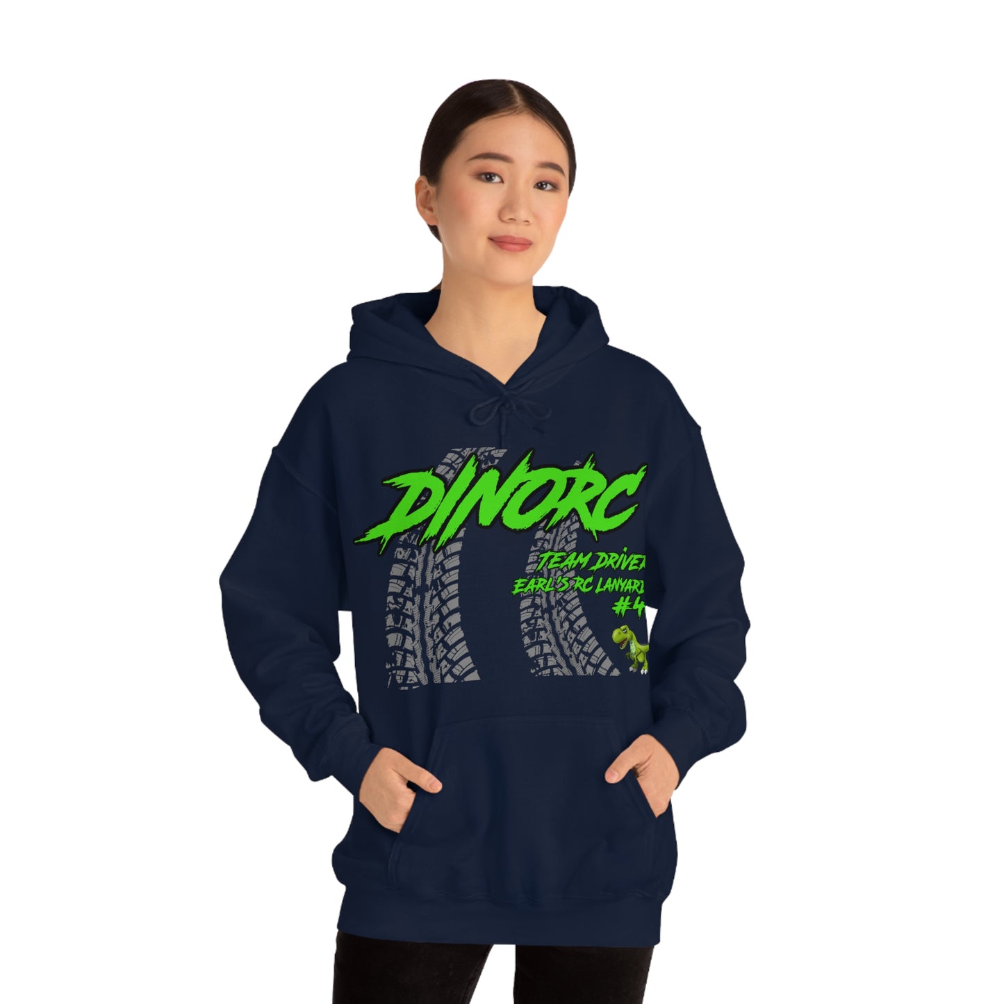Team Driver Earl's RC Lanyards DinoRC Logo Hooded Sweatshirt Heavy Blend™ Hooded Sweatshirt