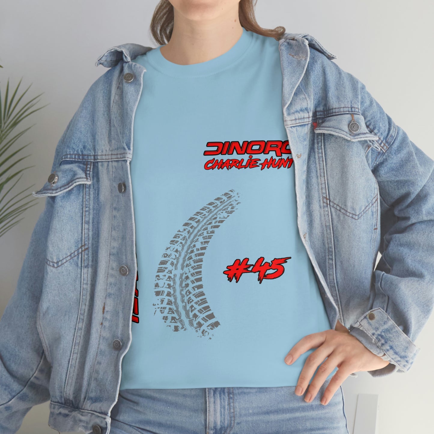 Team Driver Charlie Hunt Front and Back DinoRc Logo T-Shirt S-5x 5 colors