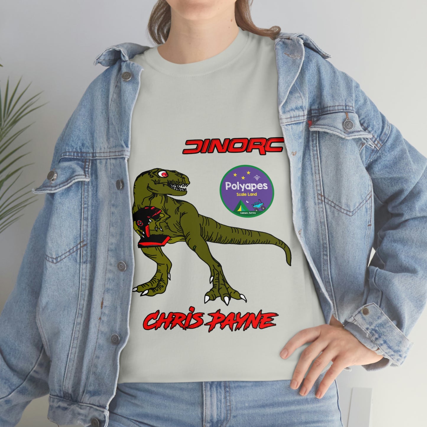 Chris Payne Raptor DinoRC Team Driver logo Front and Back DinoRc Logo T-Shirt S-5x 5 colors