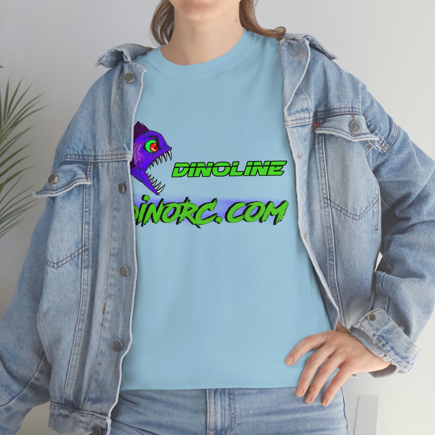 Dinoline Front Back DinoRc Logo T-Shirt S-5x 5 colors