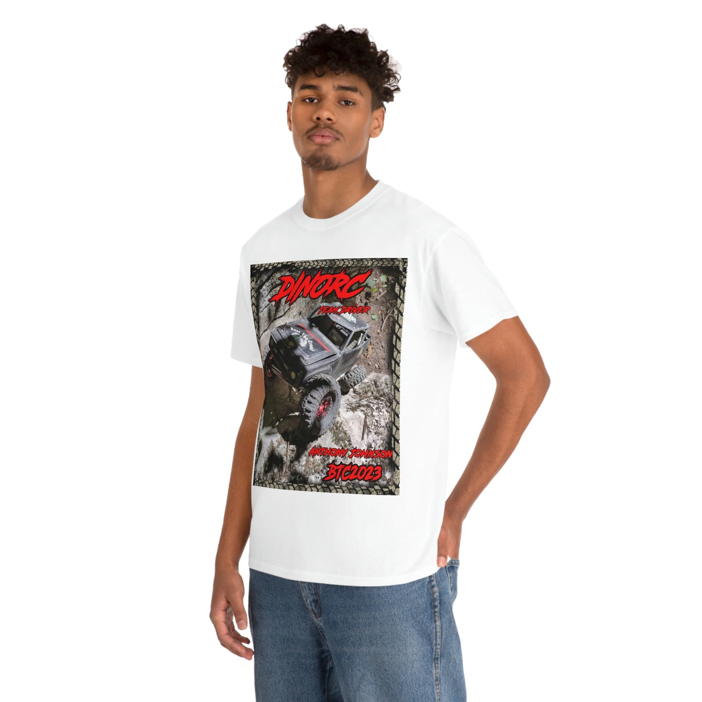 Anthony Johnson T rex DinoRC Team Driver truck logo Front and Back DinoRc Logo T-Shirt S-5x 5 colors