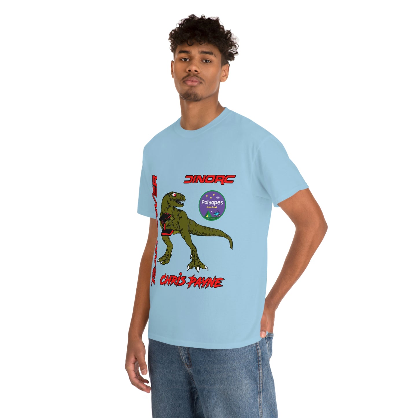 Chris Payne Raptor DinoRC Team Driver logo Front and Back DinoRc Logo T-Shirt S-5x 5 colors
