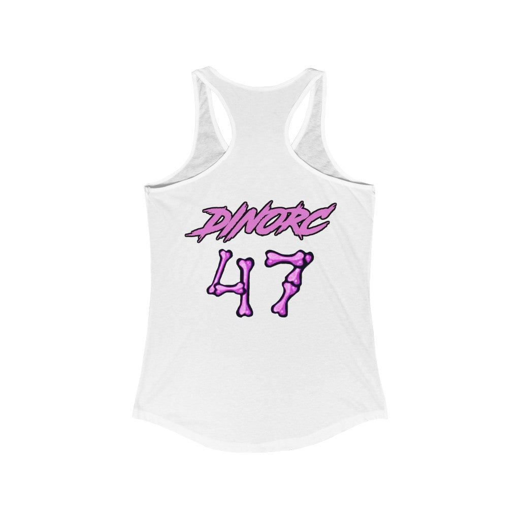 Front/Back Kaitlyn Tremor Dino's Divas Women's Ideal Racerback Tank 2