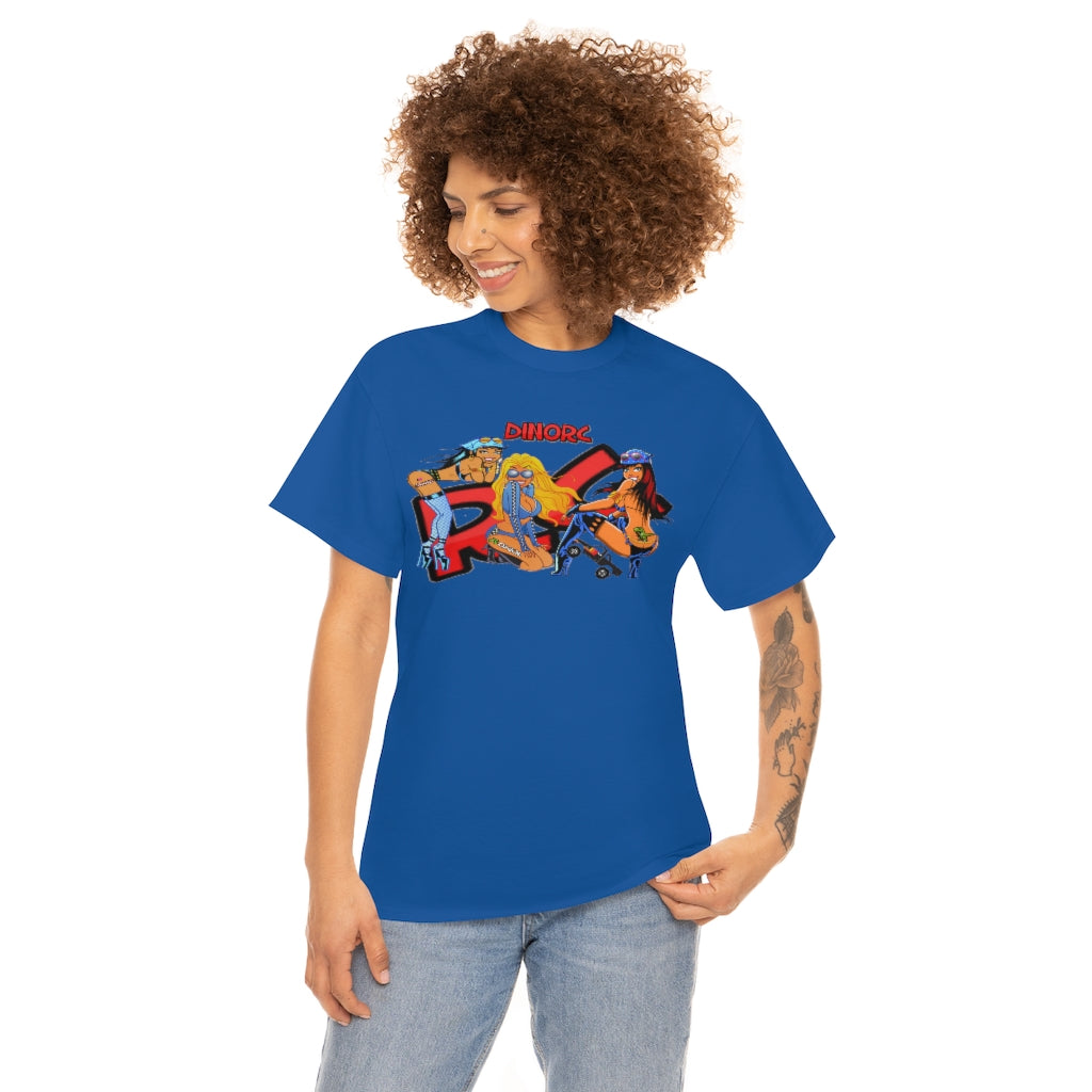 RC Girls With DinoRc Logo T-Shirt S-5x Black White Green Blue Red