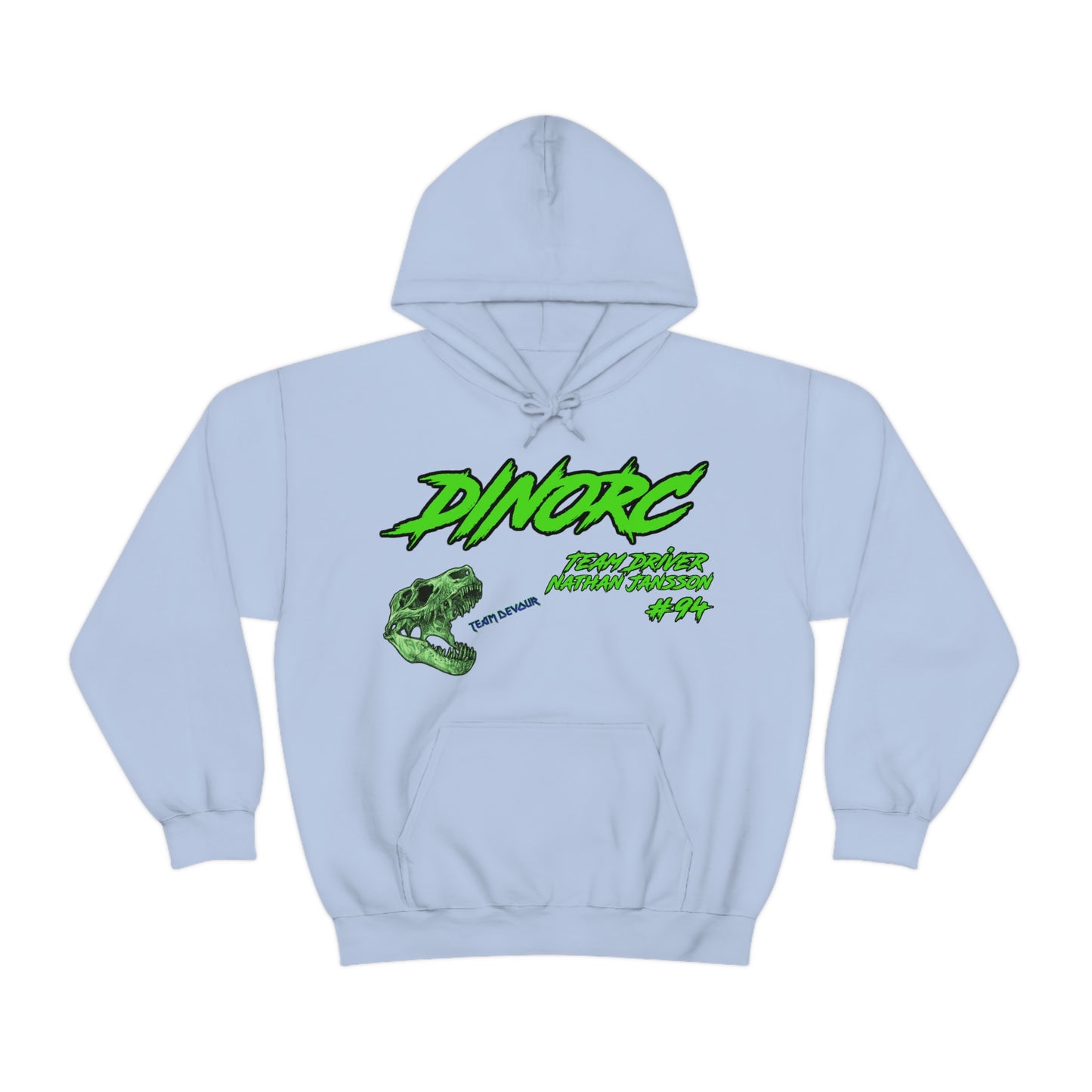 Team Driver Nathan Jansson DinoRC Logo Hooded Sweatshirt Heavy Blend™ Hooded Sweatshirt