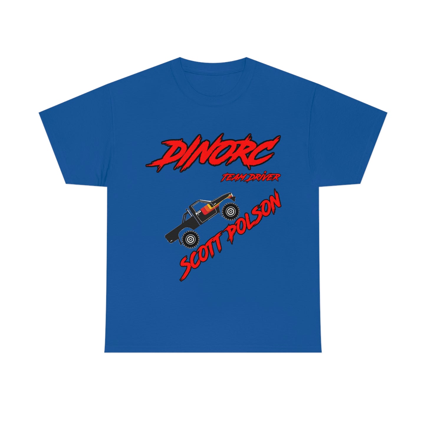 Team Driver Scott Polson truck logo Front and Back DinoRc Logo T-Shirt S-5x 5 colors