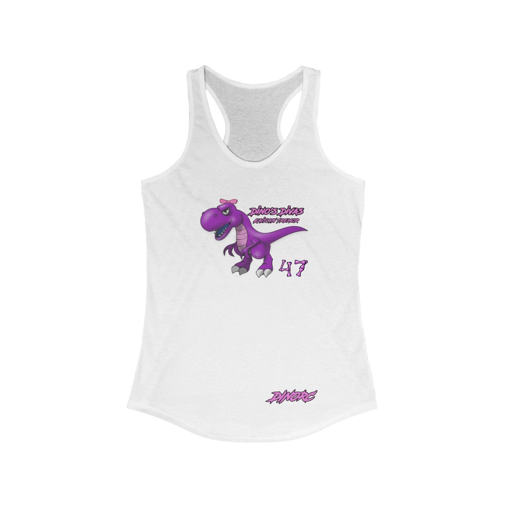 Kaitlyn Tremor Dino's Divas DinoRC Logo Women's Ideal Racerback Tank